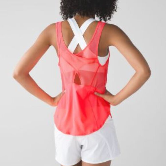 Lululemon Run With The Sun Tank in Flash Light neon pink size 8 Flash Light - Picture 6 of 7